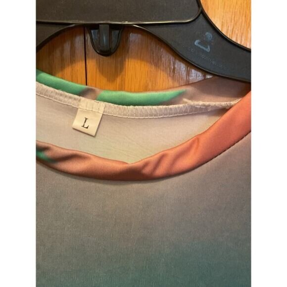 Summer Of Crocs Tie-Dye Short Sleeve T-Shirt Large Multicolor Polyester - Picture 8 of 12